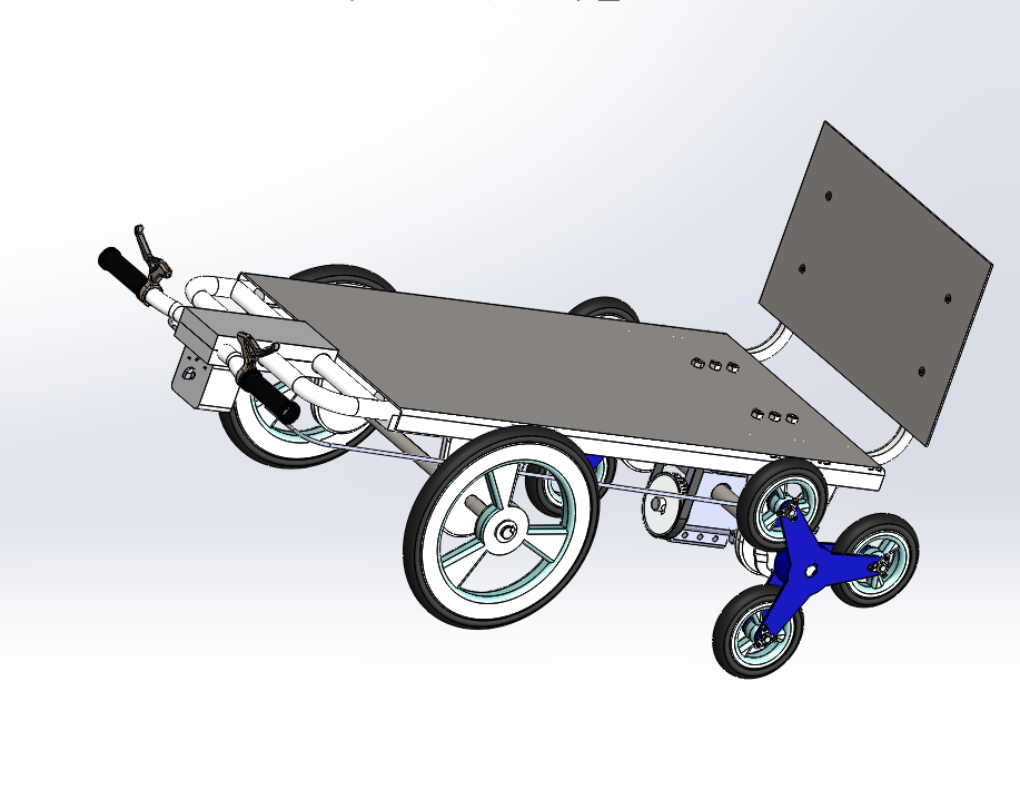 电动爬楼助力车结构设计含三维二维说明书